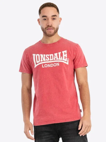 LONSDALE Tricou Stofa roșu alb