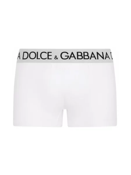 Bokserki Dolce And Gabbana z logo białe