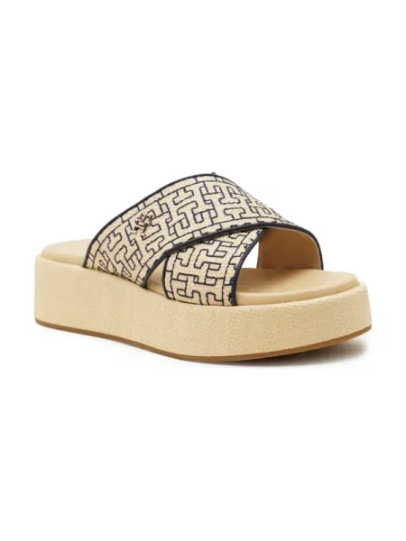 Tommy Hilfiger Șlapi TH MONO RAFIA bej