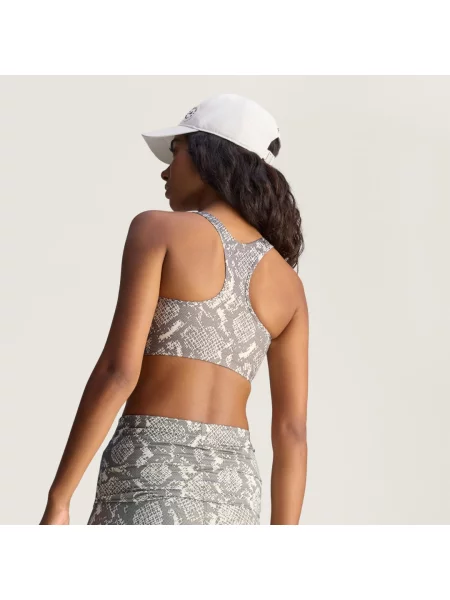 Adidas by Stella McCartney Biustonosz sportowy Power Impact Beżowy szary