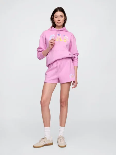 Pantaloni scurți Gap cu autograf roz