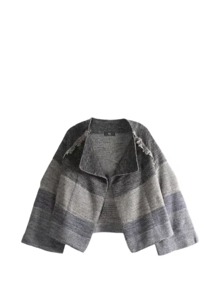 Cardigan Y's cu franjuri gri