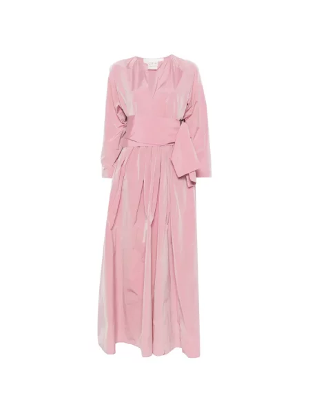 Cu centură lung rochie maxi Co.go roz