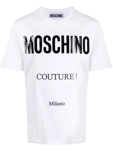 Tricou Moschino cu imagine alb