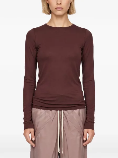 Lung tricou Rick Owens Lilies roșu