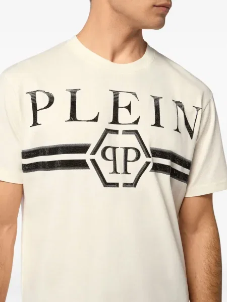 Tricou Philipp Plein cu imagine alb