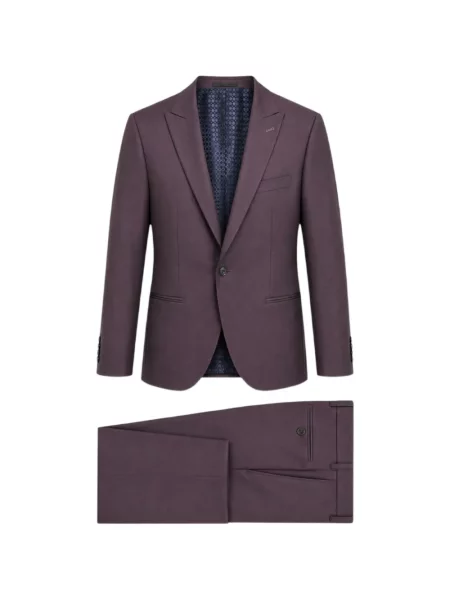 Costum Ramon Sanjurjo cu rever violet