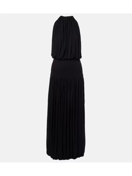 Rochie midi Toteme din jerseu de costum negru
