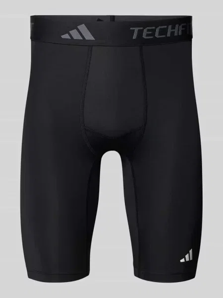 Spodnie dresowe Adidas na siłownię z nadrukiem czarne