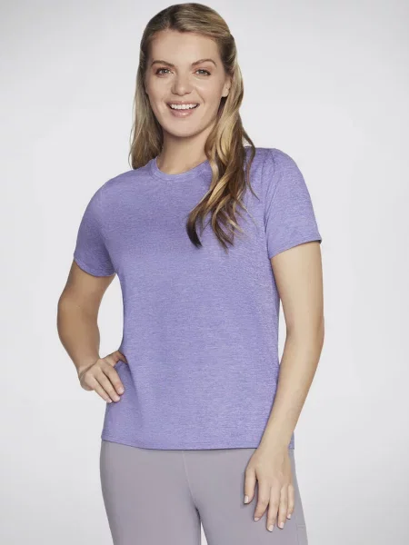 Skechers Футболка Поліестер/спандекс чорний