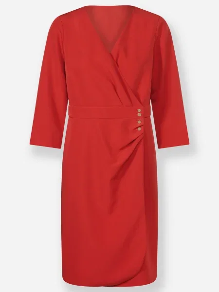 Heine Rochie tricotat roșu