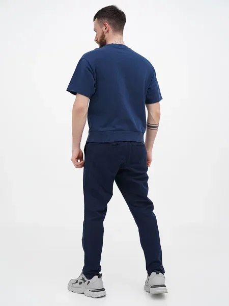 Завужені джинси Mustang Jeans Milano Linen Jogger синій