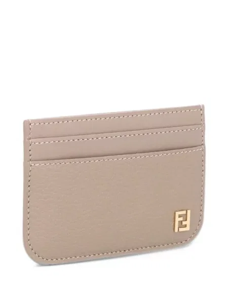 Кожено портмоне Fendi сиво