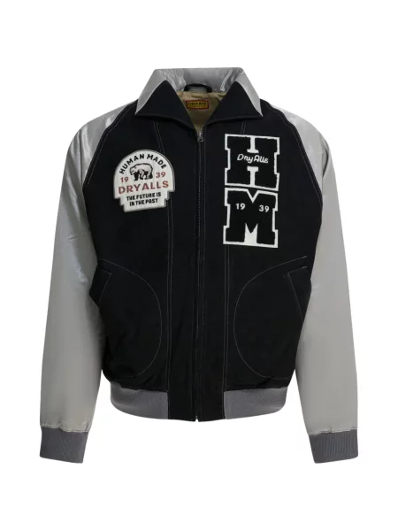 Яке тип бомбър Human Made бродирано черно