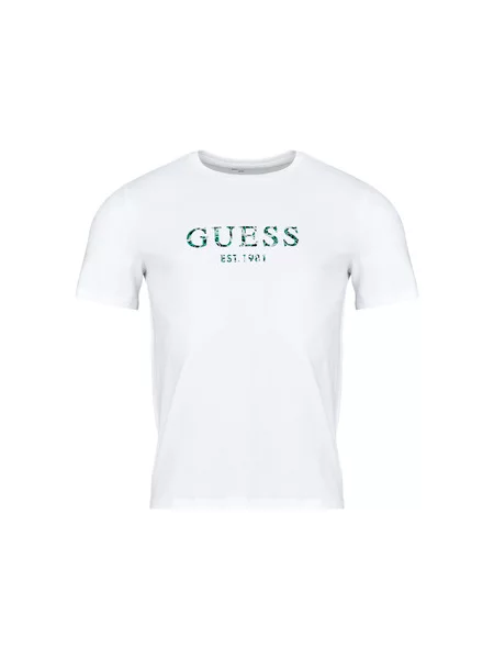 Majica Guess s kratkimi rokavi bela