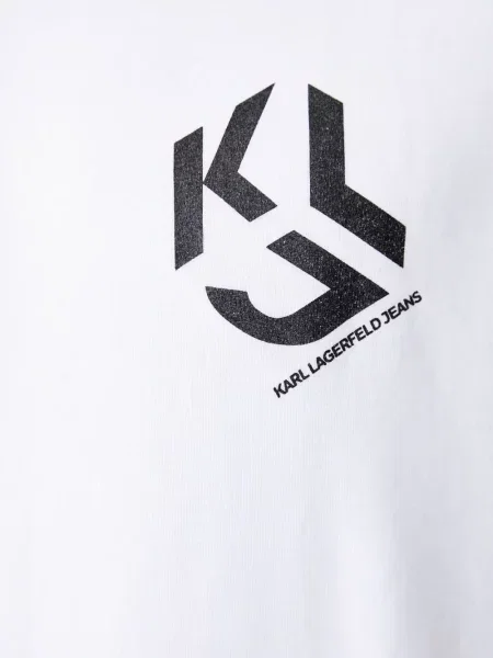 Φούτερ Karl Lagerfeld Jeans με σχέδιο λευκό