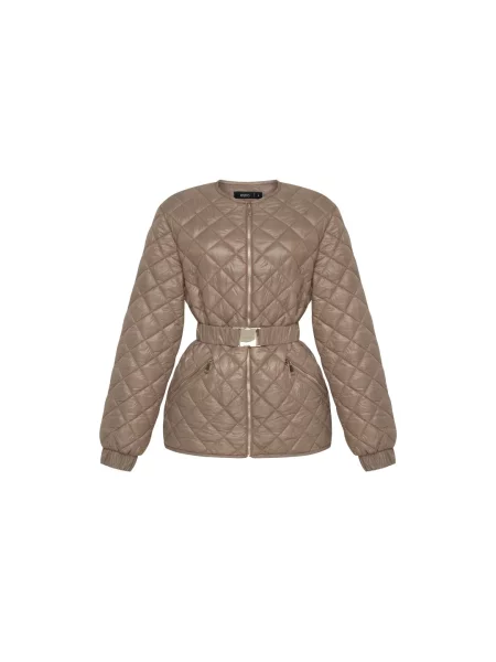 Стеганая демисезонная куртка Estro коричневая