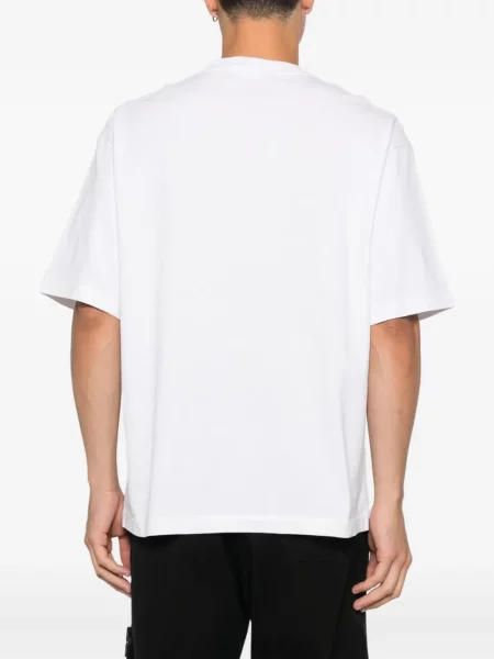 Tricou Stone Island cu broderie alb