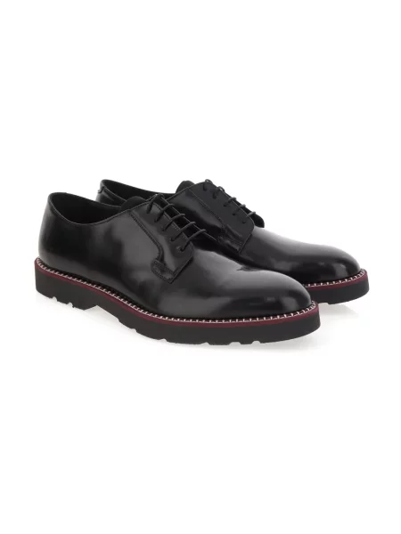Derby Ps By Paul Smith skórzany czarny