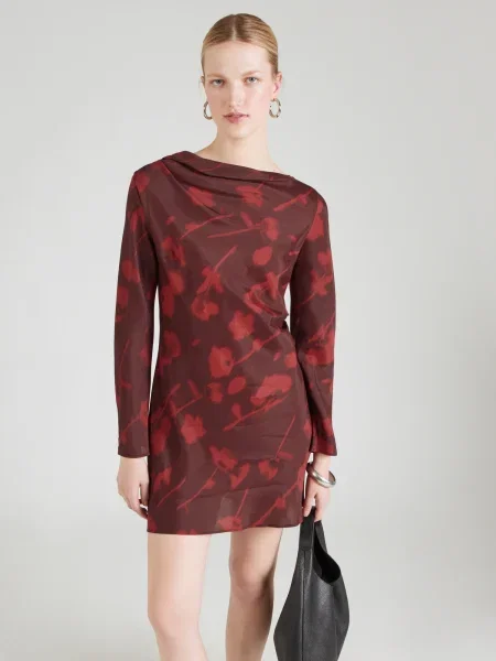 TOPSHOP Rochie SINA / vin roșu