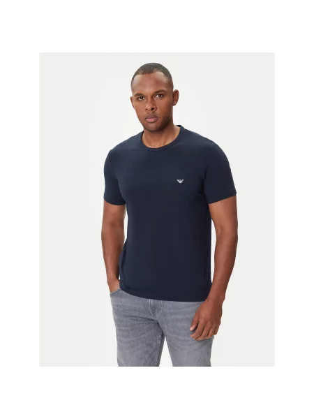 Emporio Armani Marškinėliai Comfort Fit mėlyna