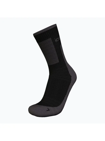Șosete de trekking pentru bărbați icebreaker Merino Hike+ Medium Crew black/obsidian negru