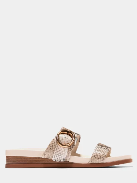 Шкіряні Шльопанці Cole Haan бежевий