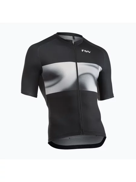 Футболка велосипедна Northwave Force Evo black/light grey чорна