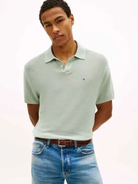 Tricou polo Tommy Hilfiger verde
