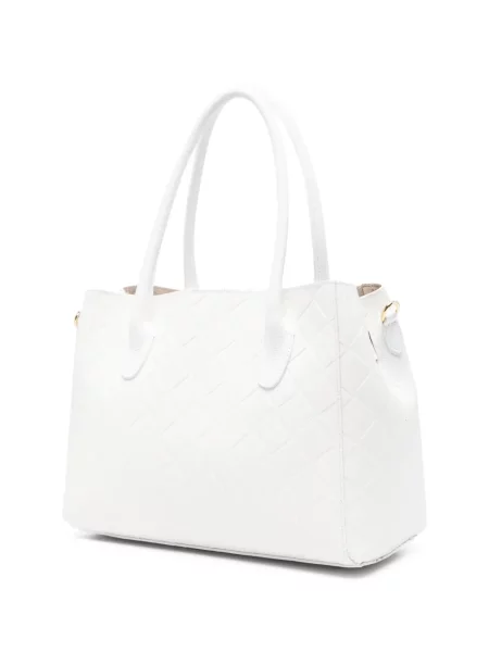 Matlasat geantă shopper Marc Ellis alb
