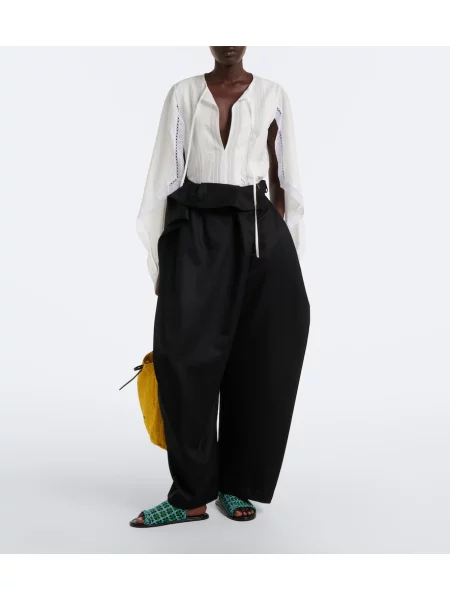 Top Jw Anderson drapat alb