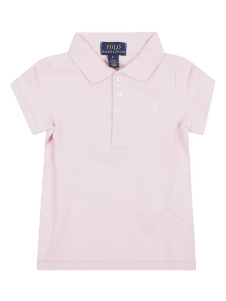Koszulka polo dziecięca Polo Ralph Lauren różowa