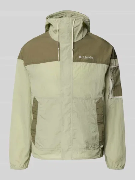Kurtka softshell Columbia Challenger II Windbreaker safari/stone green zielona