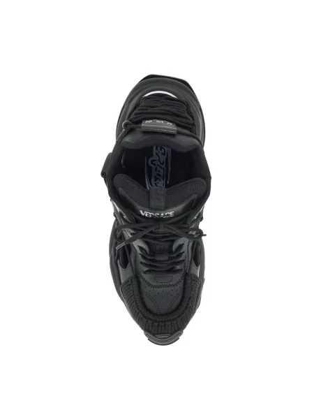 Sneakersy Versace skórzane czarne