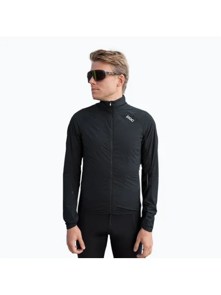Olcsóbban. Férfi kerékpáros kabát POC Pro Thermal uranium black. Méret: M fekete