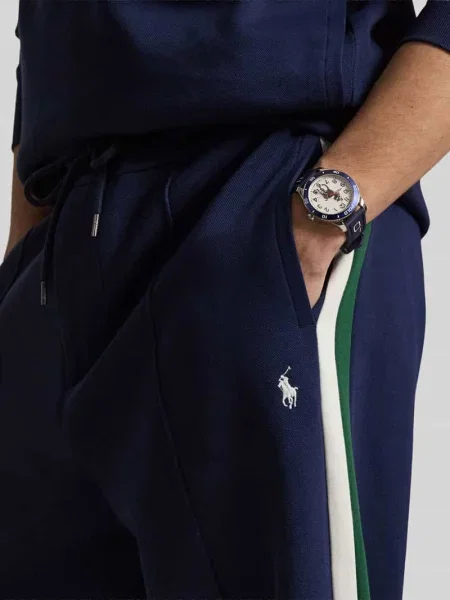 Polo Ralph Lauren spodnie dresowe z bawełną niebieskie