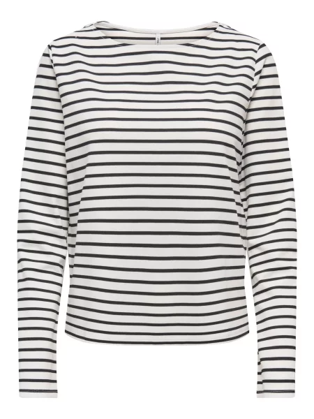 ONLY Tricou ONLKELLIE negru alb
