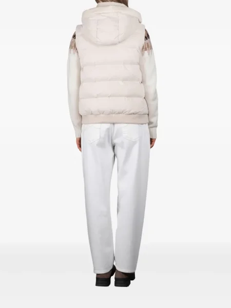 Kamizelka Moorer sztruksowa z kapturem