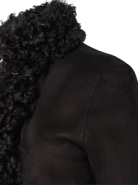 Μπουφάν Fendi από μαλλί merino μαύρο