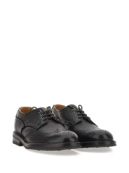 Pantofi derby Duca Heritage din piele negru