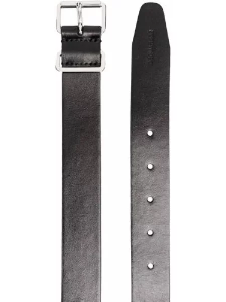 Kožený pásek Dsquared2 s přezkou černý