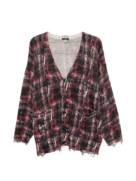 Kardigan R13 w kratkę czarny