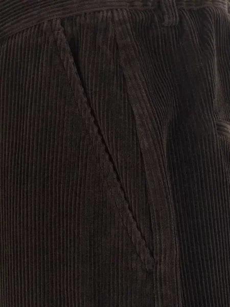Pantaloni Mauro Grifoni de catifea cord maro
