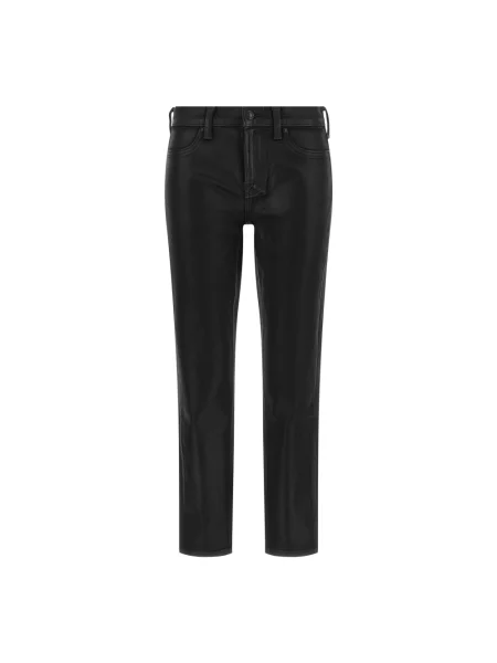 Jeansy skinny 7 For All Mankind z wysoką talią czarne