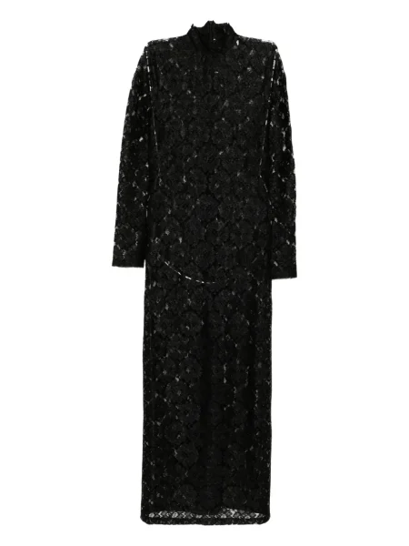 Rochie Róhe cu imprimeu geometric din dantelă de costum negru