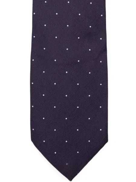 Cravată Tom Ford de mătase cu buline violet