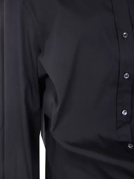 Cămașă Brunello Cucinelli drapată negru