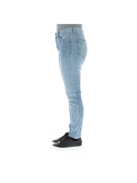Skinny jeansy skinny Guess niebieskie