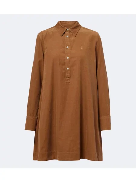 Rochie Polo Ralph Lauren de catifea cord bej