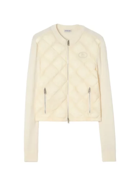 Matlasat geacă Burberry de lână